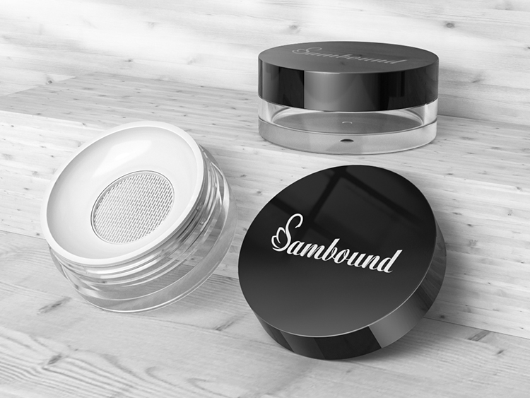 高透明帶濾網散粉分裝盒注塑件